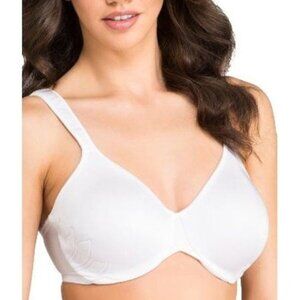 Bali Lift Women’s‎ Underwire Bra 40D Smooth Satin White Adjustable Straps